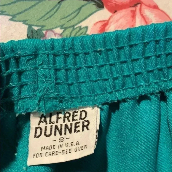 Alfred Dunner Womens Green pants size 8 With Elastic Waist - Picture 8 of 8